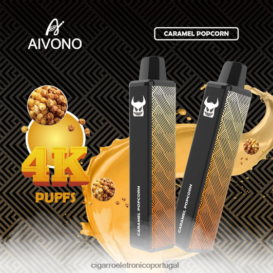 Loja De Cigarro Eletronico Portugal - Aivono AIM FREAK 4000 pipoca de caramelo FR2FJJ261