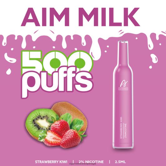 Importação Cigarro Eletrónico Portugal - Aivono AIM MILK 500 kiwi morango FR2FJJ271