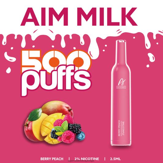 Loja Cigarro Eletronico Portugal - Aivono AIM MILK 500 baga de pêssego FR2FJJ273