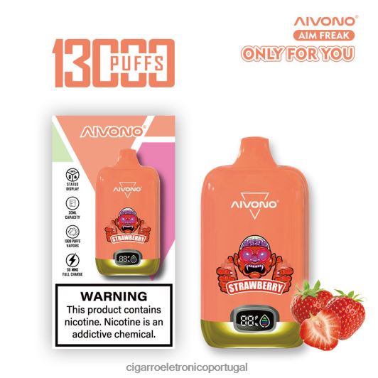 Atacado Vaporizador - Aivono AIM FREAK 13.000 morango FR2FJJ243