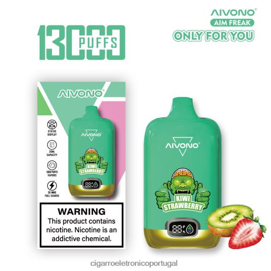 Cigarro Eletrónico Comprar Online - Aivono AIM FREAK 13.000 kiwi morango FR2FJJ246