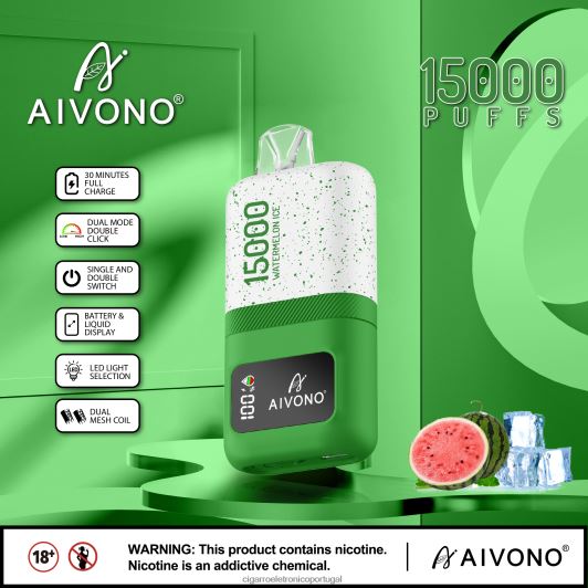 Cigarro Eletrónico Comprar Online - Aivono AIM magic 15.000 gelo de melancia FR2FJJ70