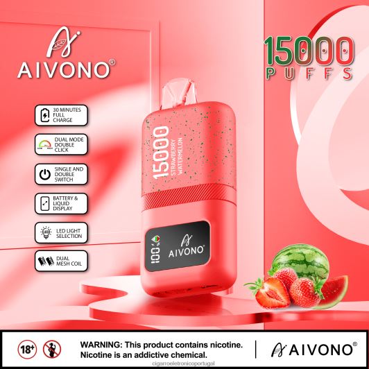 Cigarro Eletrónico Portugal - Aivono AIM magic 15.000 melancia morango FR2FJJ58