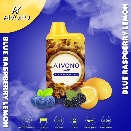 Cigarro Eletrónico Portugal - Aivono AIM MAGIC cigarro de caixa de 5800 bocas limão framboesa azul FR2FJJ91