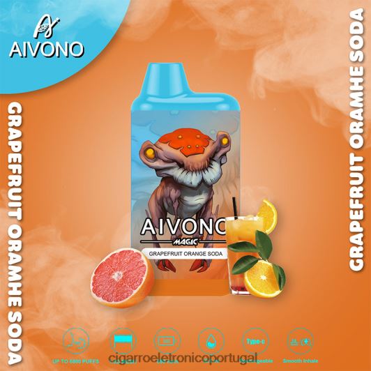 Cigarro Eletrónico Preço Portugal - Aivono AIM MAGIC cigarro de caixa de 5800 bocas refrigerante de toranja e laranja FR2FJJ101