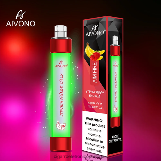 Cigarro Eletrónico Preço Portugal - Aivono AIM FIRE 1000 banana morango FR2FJJ332