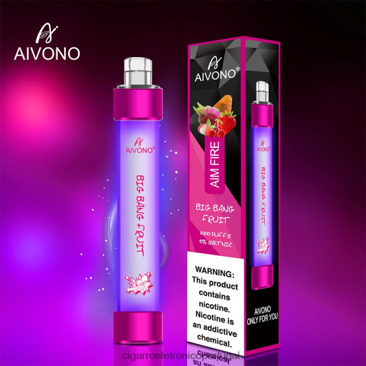 Cigarro Eletrônico Vape - Aivono AIM FIRE 1000 fruta do grande estrondo FR2FJJ325