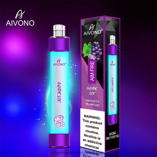 Cigarro Eletronico Atacado - Aivono AIM FIRE 1000 gelo de uva FR2FJJ329