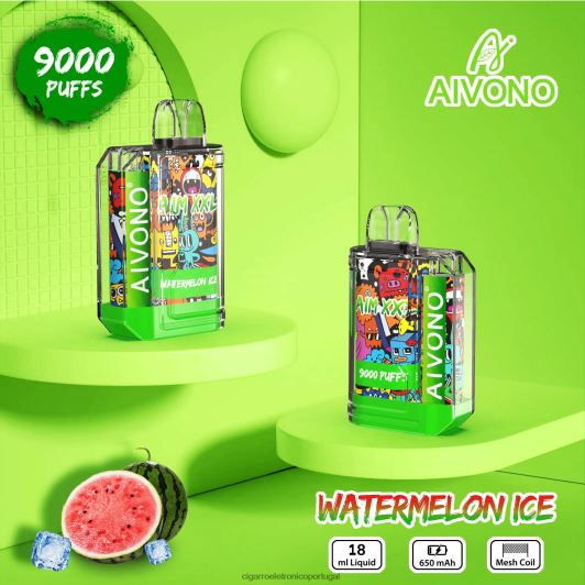 Cigarro Eletrónico Comprar Online - Aivono AIM XXL Adesivo de boca 9000 transparente gelo de melancia FR2FJJ48
