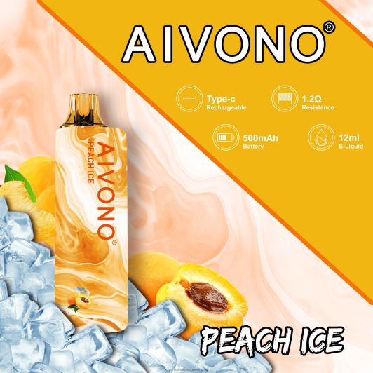 Cigarro Eletrónico Comprar Online - Aivono AIM GUN 7.000 gelo de pêssego FR2FJJ103