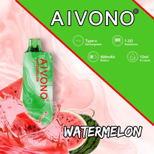 Cigarro Eletrônico Descartável Atacado - Aivono AIM GUN 7.000 melancia FR2FJJ110