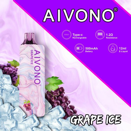 Cigarro Eletrónico Portugal - Aivono AIM GUN 7.000 gelo de uva FR2FJJ102