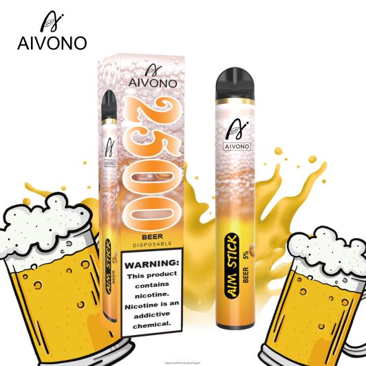Cigarro Eletrônico - Aivono AIM STICK 2500 cerveja FR2FJJ148