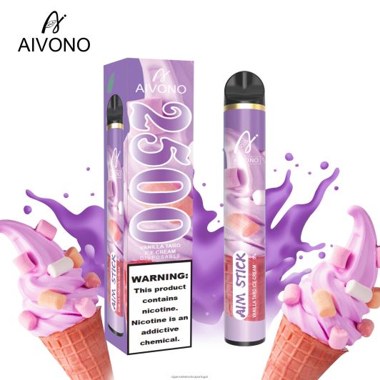 Cigarro Eletrónico Comprar Online - Aivono AIM STICK 2500 sorvete de taro de baunilha FR2FJJ147