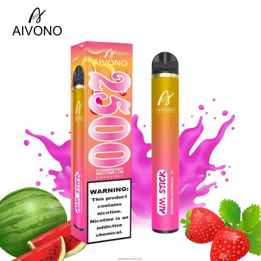 Cigarro Eletrônico Vape - Aivono AIM STICK 2500 melancia morango FR2FJJ149
