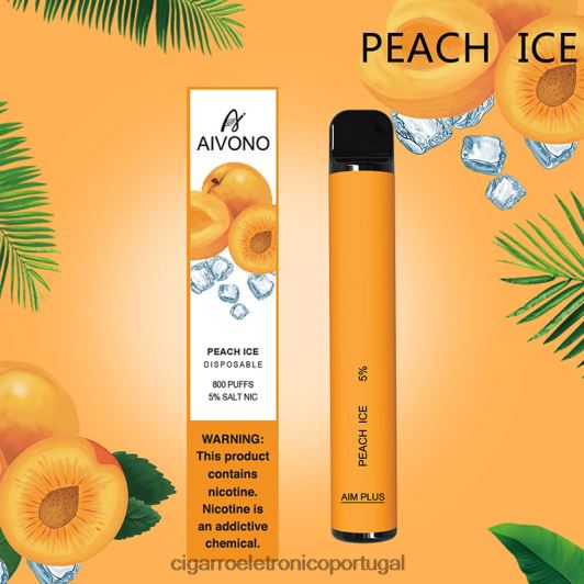 Cigarro Eletrónico Portugal - Aivono AIM PLUS 800 gelo de pêssego FR2FJJ190
