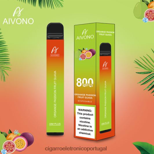 Cigarro Eletrónico Preço Portugal - Aivono AIM PLUS 800 goiaba laranja maracujá FR2FJJ189