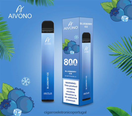 Cigarro Eletronico Atacado - Aivono AIM PLUS 800 gelo de mirtilo FR2FJJ175