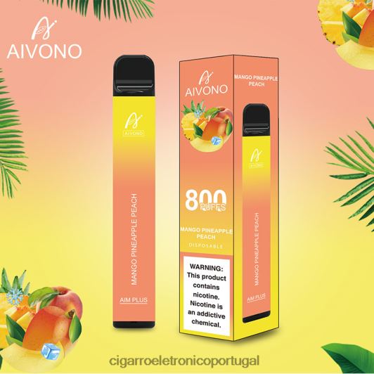 Cigarro Eletronico Atacado - Aivono AIM PLUS 800 manga abacaxi pêssego FR2FJJ186