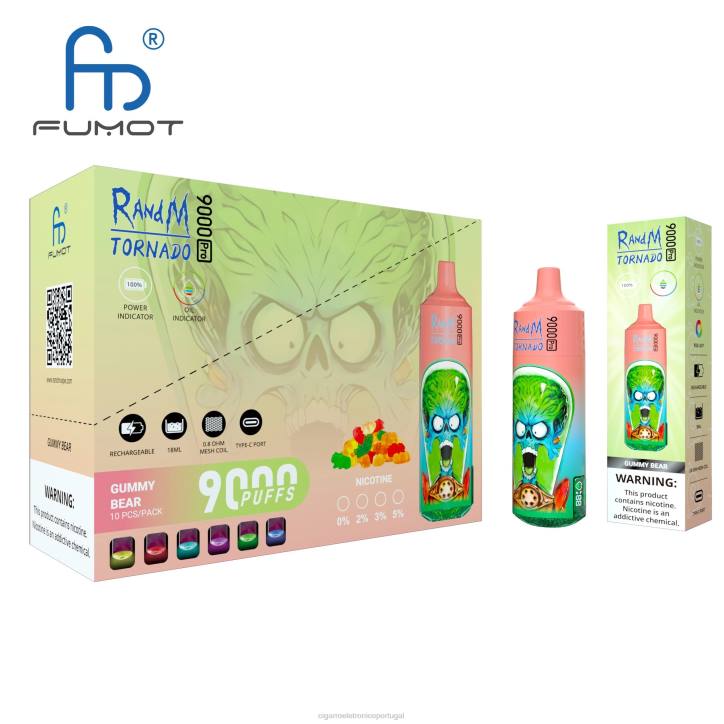 atacado vaporizador RB642 descartável RandM Tornado 9.000 5%