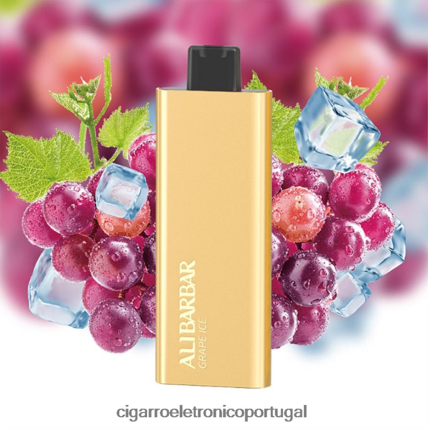 Cigarro Eletrônico Vape - Alibarbar Pandora 7000 vapores descartáveis gelo de uva 4H6N0256