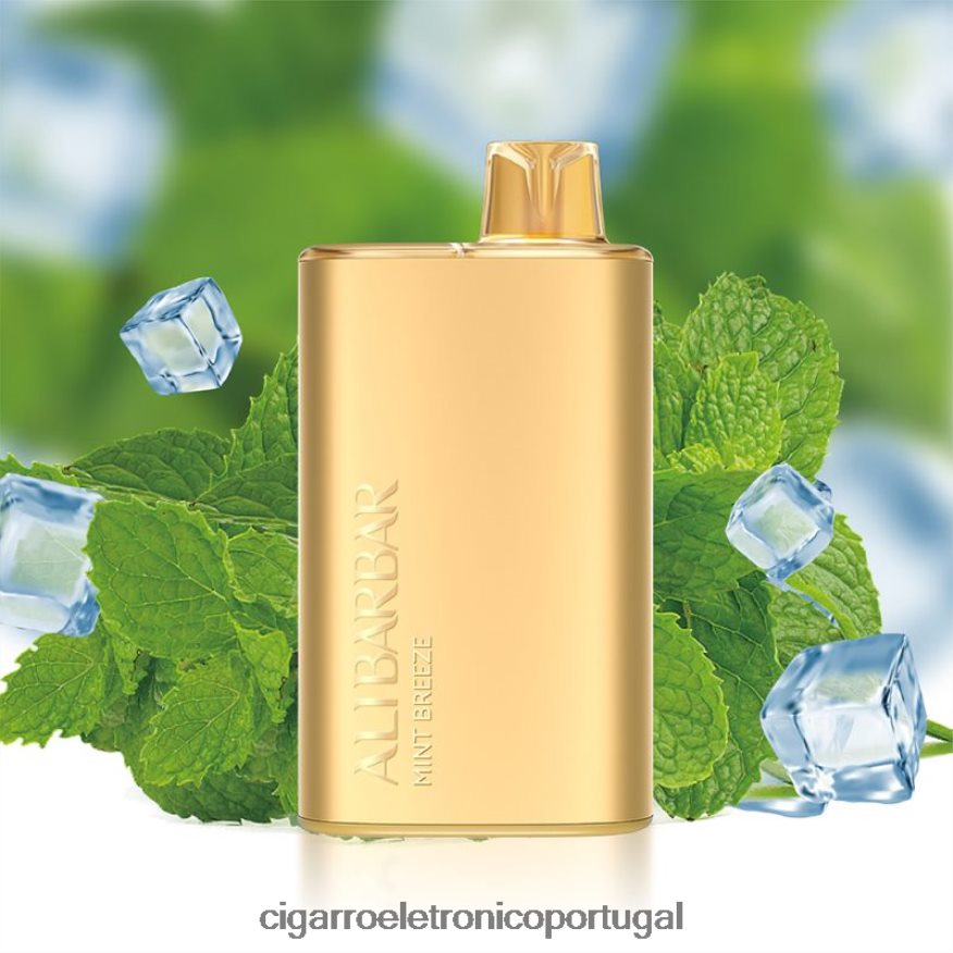 Cigarro Eletrônico Vape - Alibarbar Rich 8.000 vapores descartáveis brisa de menta 4H6N028