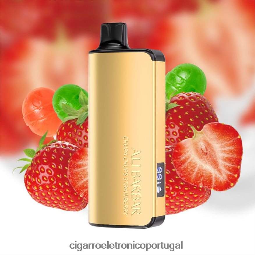 Atacado Vaporizador - Alibarbar Ingot 20.000 vapores descartáveis chupa chups de morango 4H6N0234