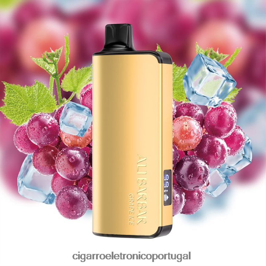 Cigarro Eletrónico Iqos - Alibarbar Ingot 20.000 vapores descartáveis gelo de uva 4H6N0237
