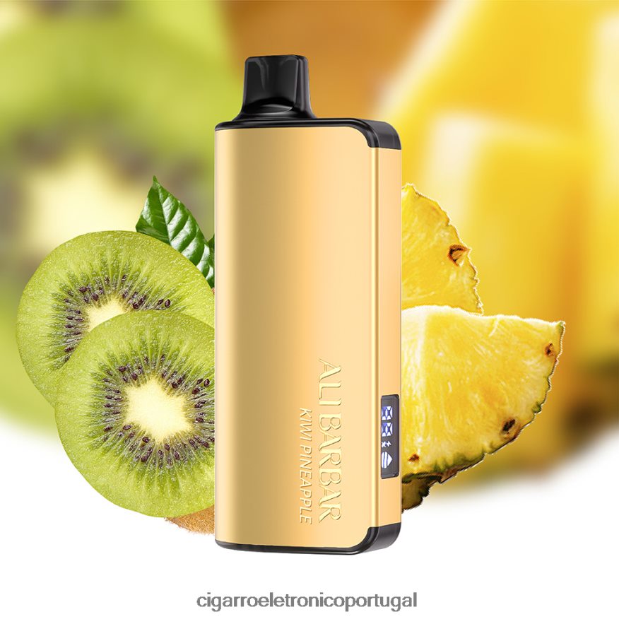 Cigarro Eletrónico Iqos - Alibarbar Ingot 9000 vapores descartáveis abacaxi kiwi 4H6N0221