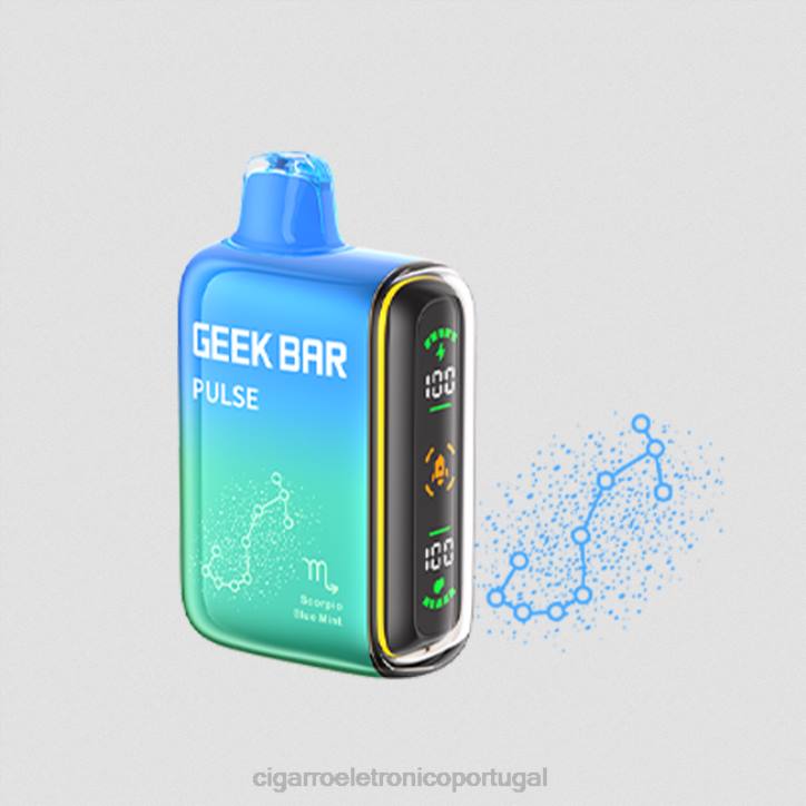 cigarro eletrónico preço portugal RB6473 menta azul GEEK BAR Pulse edição do zodíaco 7.500 baforadas/15.000 baforadas