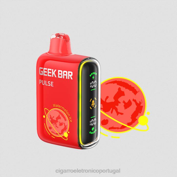 importação cigarro eletrónico portugal RB6480 gelo de melancia GEEK BAR Pulse edição planeta 7.500 baforadas/15.000 baforadas
