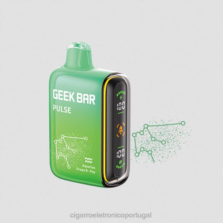 vaporizador de ervas atacado RB6471 pop de uva GEEK BAR Pulse edição do zodíaco 7.500 baforadas/15.000 baforadas