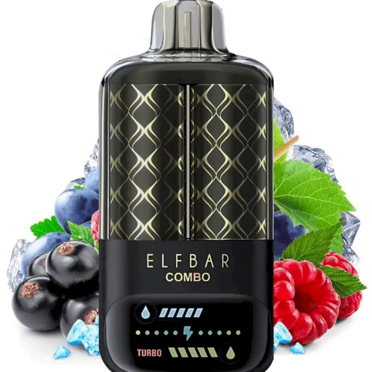 Loja De Cigarro Eletronico Portugal - groselha preta, framboesa e uva Elf Bar Combo 25.000 R88088