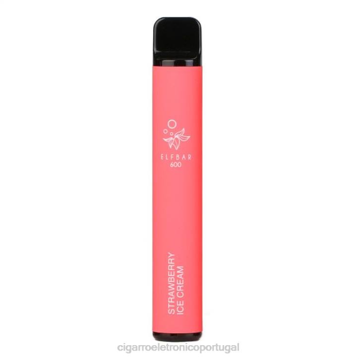 cigarro eletrónico portugal RB64104 sorvete de morango ELFBAR 600