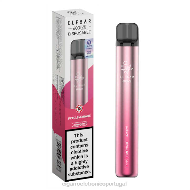 atacado vaporizador RB64292 limonada rosa ELFBAR 600V2 20mg