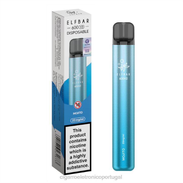 blu cigarro eletrónico portugal RB64289 Mojito ELFBAR 600V2 20mg