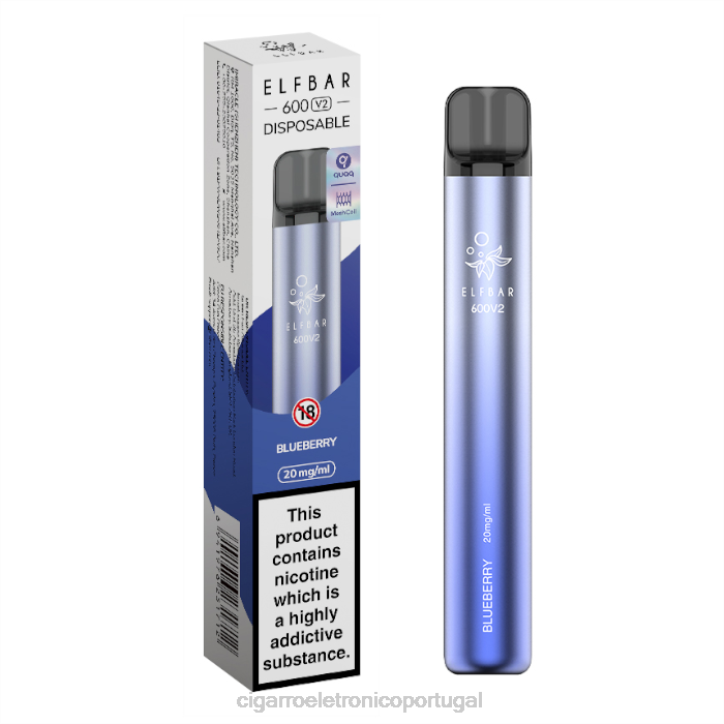 cigarro eletrónico iqos RB64275 mirtilo ELFBAR 600V2 20mg
