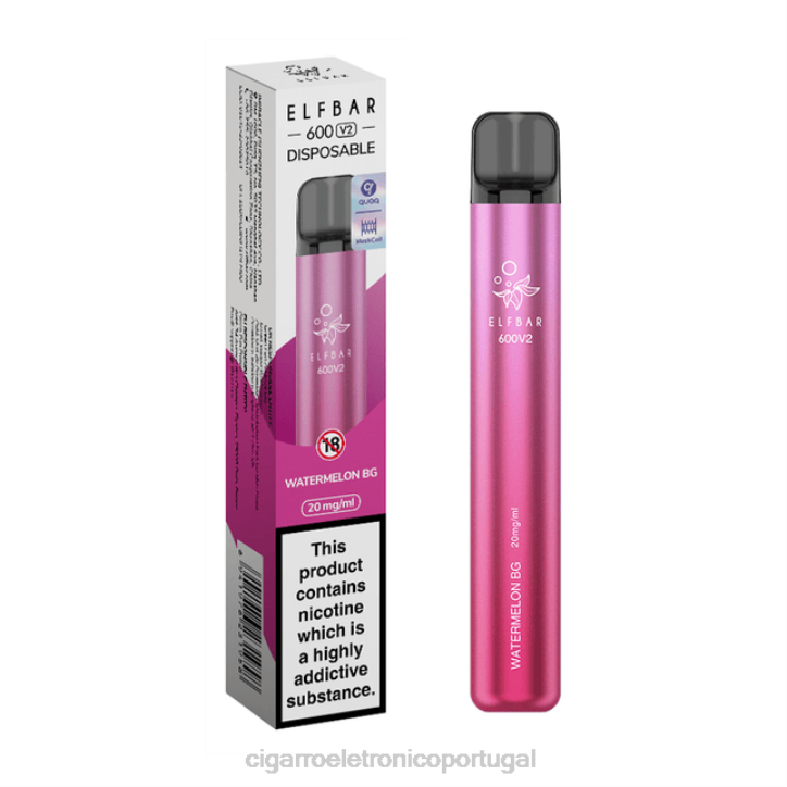 cigarro eletrônico vape RB64298 melancia bg ELFBAR 600V2 20mg