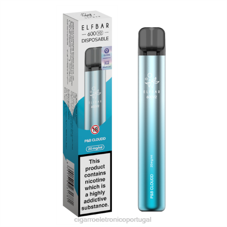 importação cigarro eletrónico portugal RB64290 nuvem p&b ELFBAR 600V2 20mg