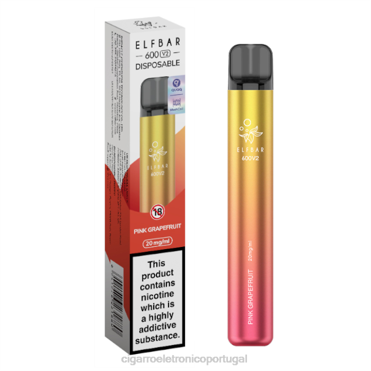 vaporizador de ervas atacado RB64291 toranja rosa ELFBAR 600V2 20mg