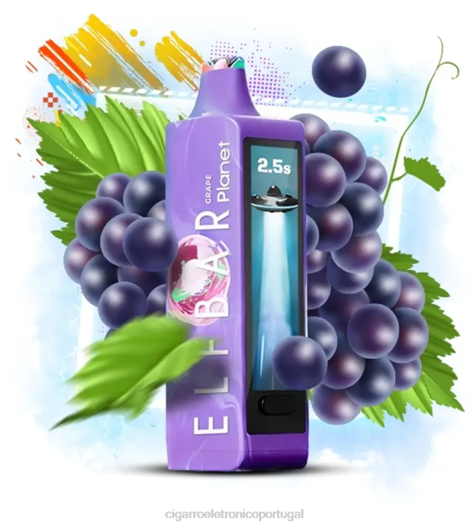 Cigarro Eletrónico Preço Portugal - uva Elf Bar Planet 25.000 R880813