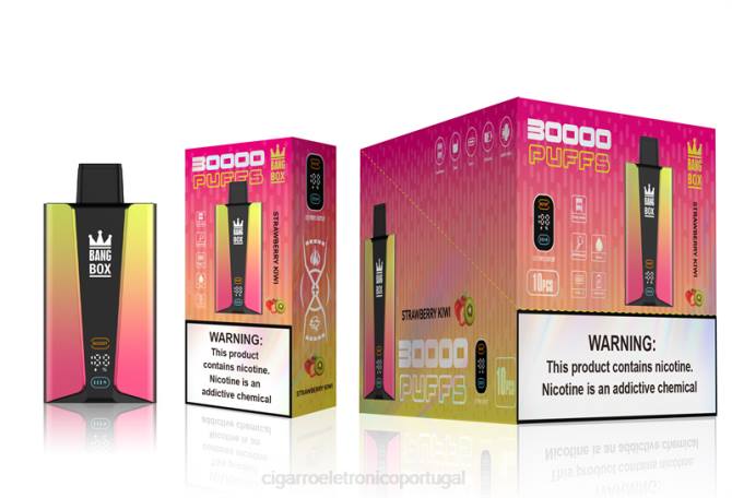Atacado Vaporizador - Bang Box Tela inteligente de 30.000 baforadas kiwi morango 8T6074