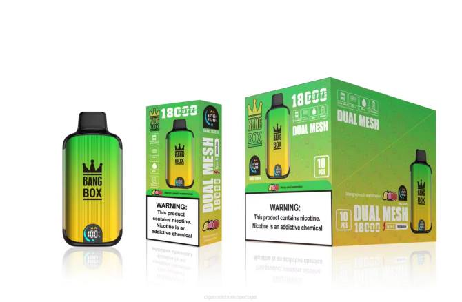 Cigarro Eletrônico - Bang Box 18.000 baforadas manga, pêssego, melancia 8T6089