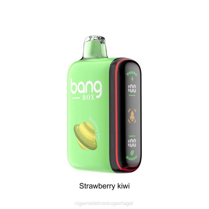Cigarro Eletrônico - Bang Box Display de energia inteligente de 9000-18000 baforadas kiwi morango 8T6027