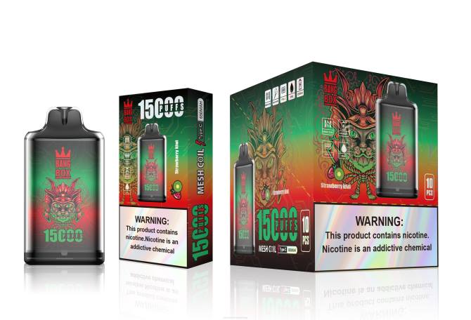 Cigarro Eletrônico - Bang Box s1-15000 baforadas kiwi morango 8T60100