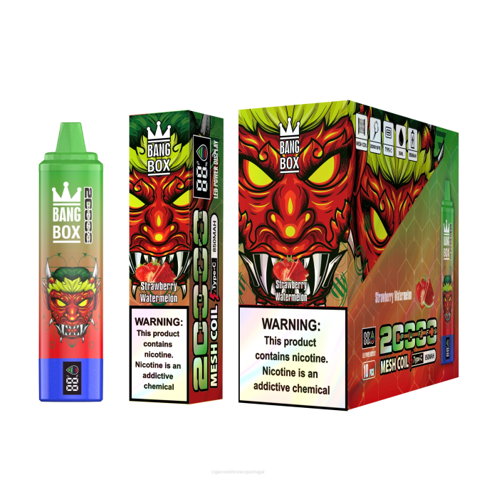 Cigarro Eletrónico Comprar Online - Bang Box 20.000 melancia morango 8T6052