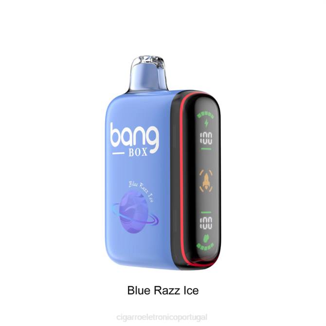 Cigarro Eletrónico Comprar Online - Bang Box Display de energia inteligente de 9000-18000 baforadas gelo azul 8T6026