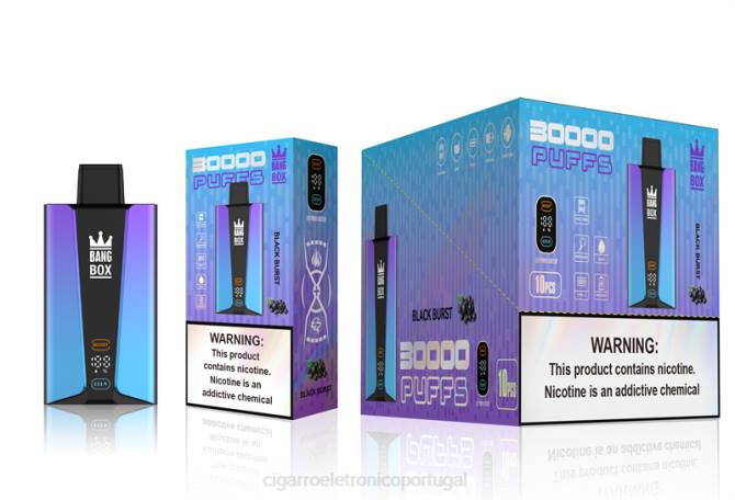 Cigarro Eletrónico Comprar Online - Bang Box Tela inteligente de 30.000 baforadas explosão preta 8T6077