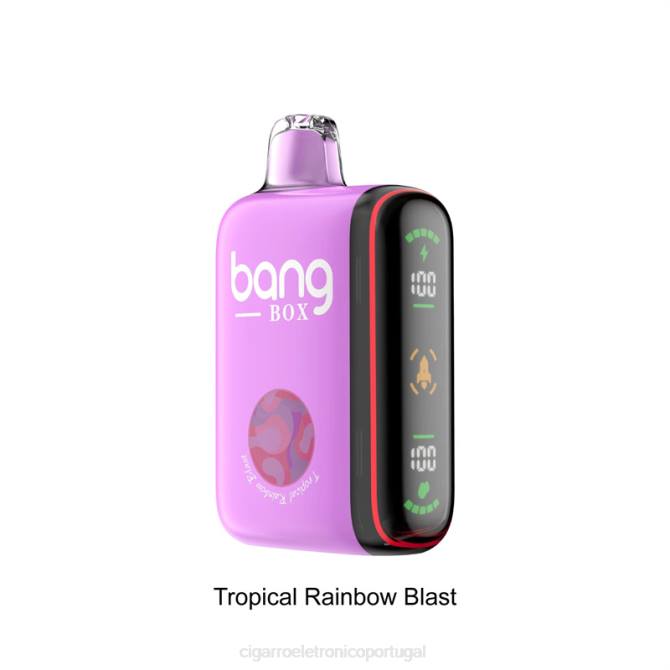 Cigarro Eletrónico Portugal - Bang Box Display de energia inteligente de 9000-18000 baforadas explosão de arco-íris tropical 8T6036