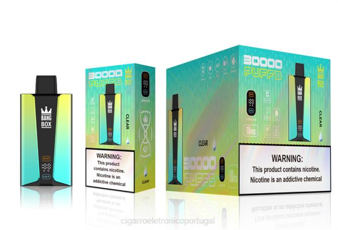 Cigarro Eletrónico Portugal - Bang Box Tela inteligente de 30.000 baforadas claro 8T6076